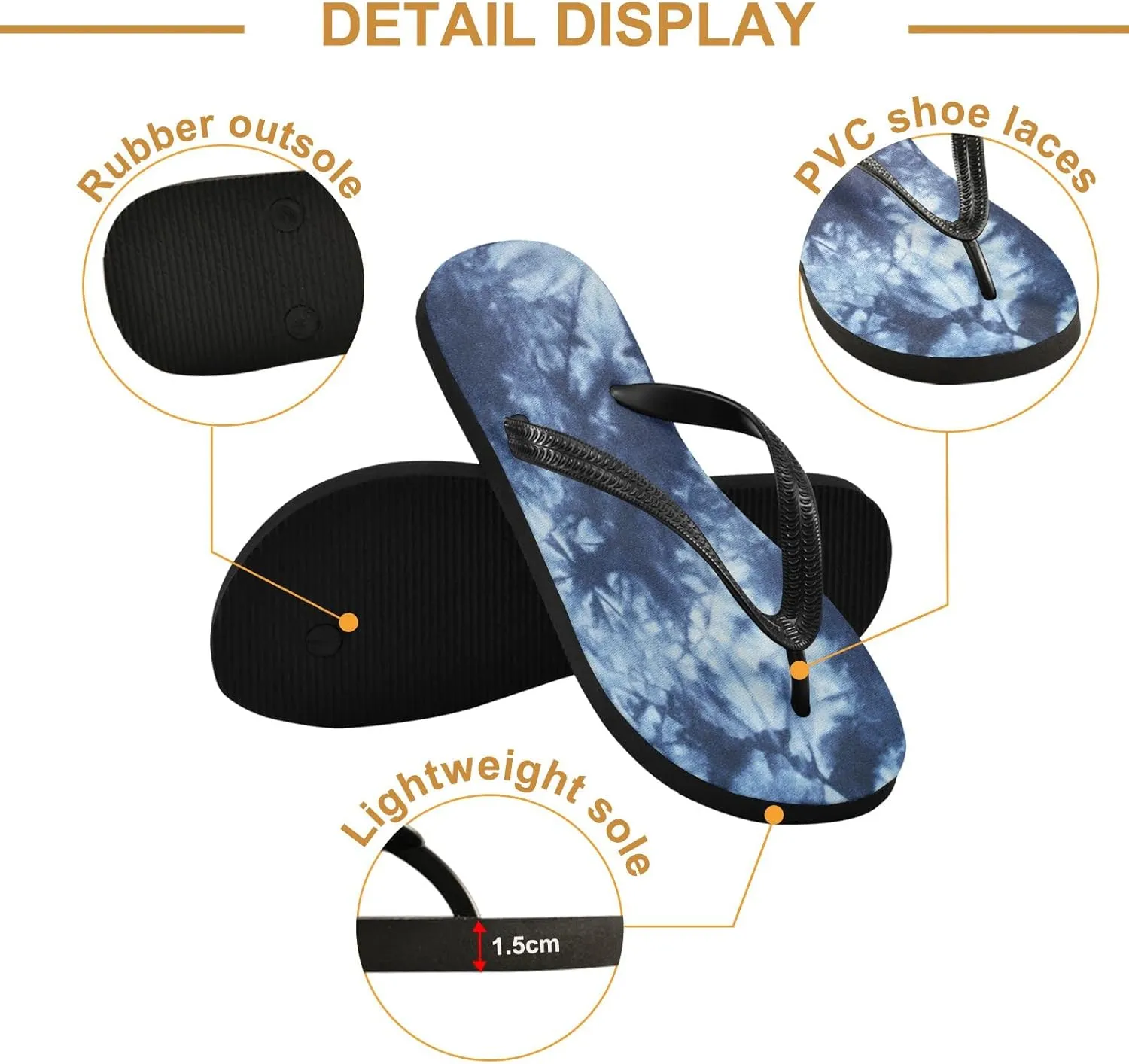 Oyihfvs Flip Flops Flip Sandal Home Slippers Hotel Spa Bedroom for Men Women XS-XXL