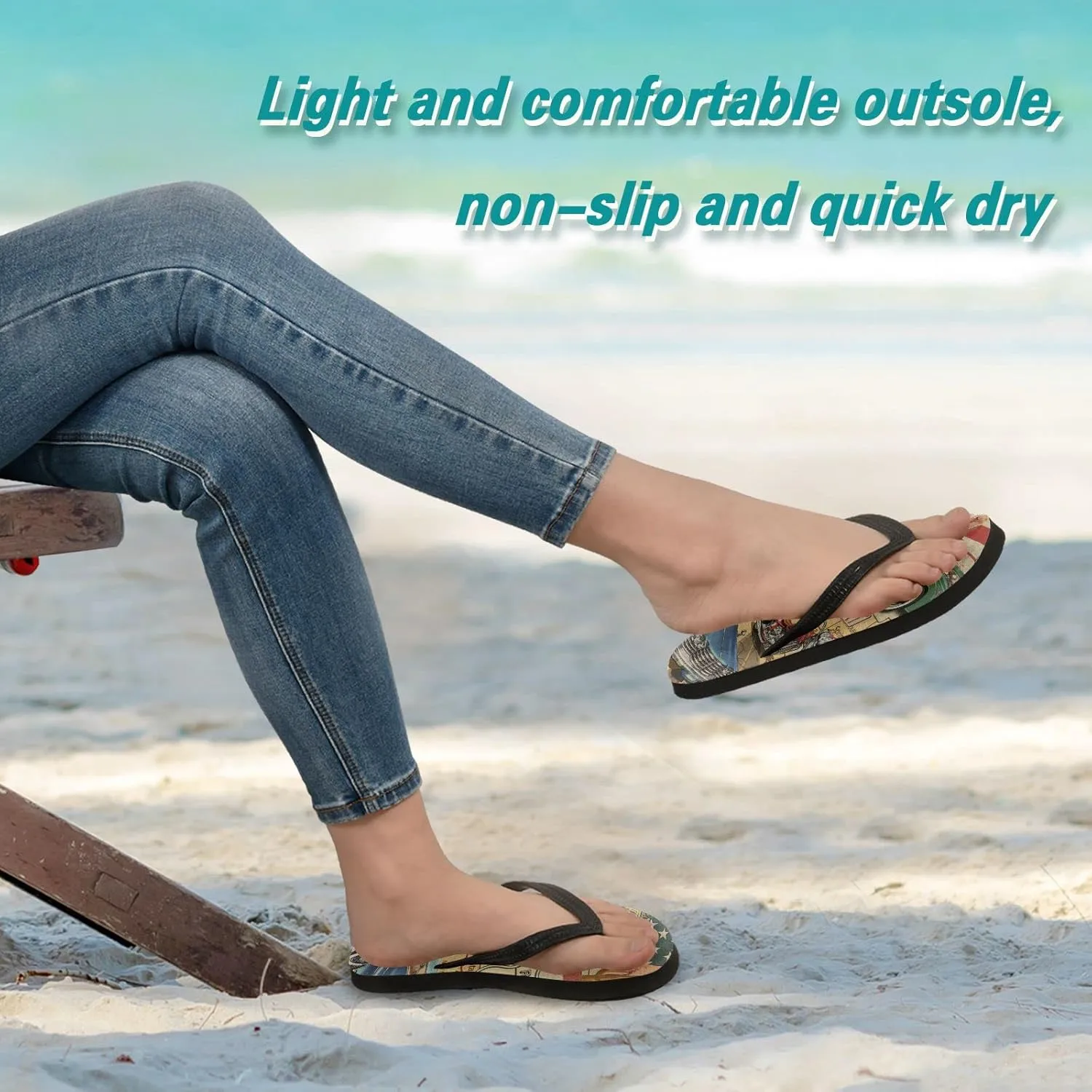 Oyihfvs Flip Flops Flip Sandal Home Slippers Hotel Spa Bedroom for Men Women XS-XXL