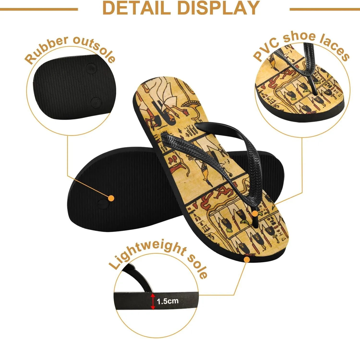 Oyihfvs Flip Flops Flip Sandal Home Slippers Hotel Spa Bedroom for Men Women XS-XXL