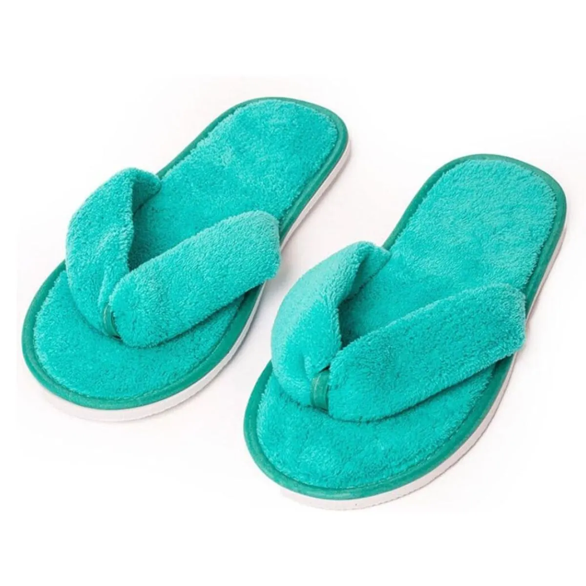 Pack of 10 Luxury Towelling Spa Flip Flops