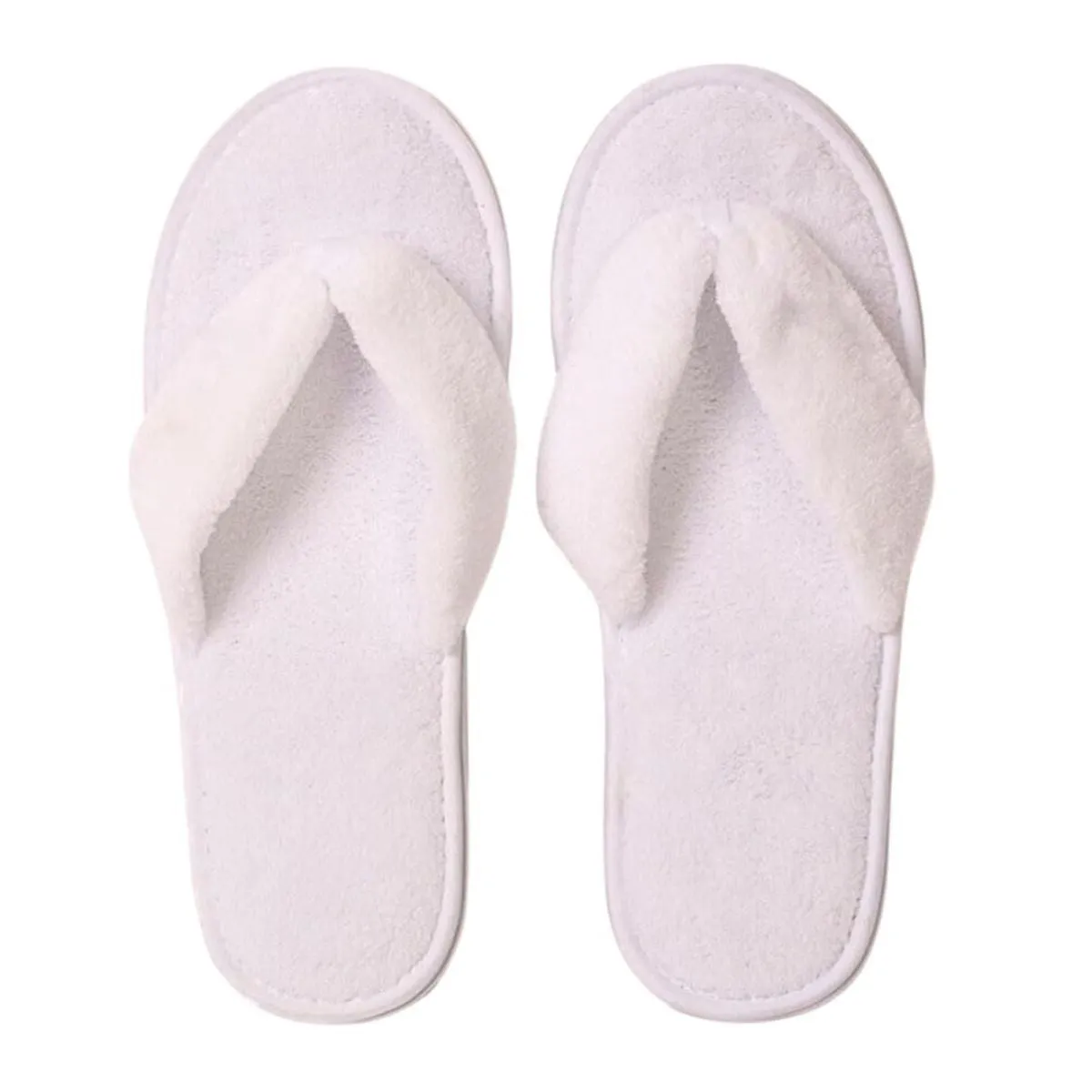 Pack of 10 Luxury Towelling Spa Flip Flops