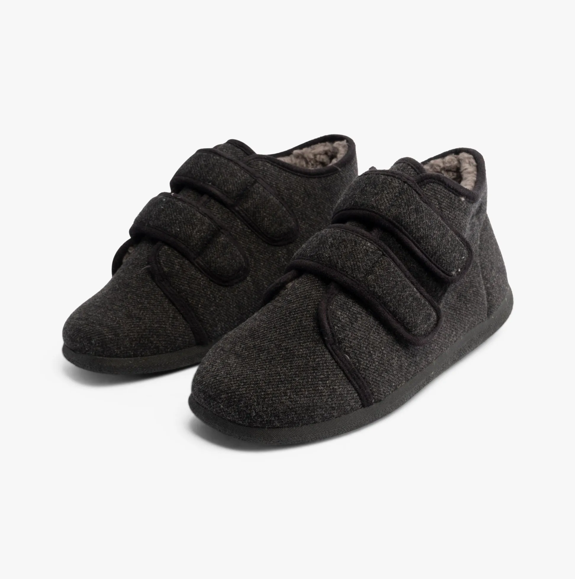 Padders BRIAN Mens Slippers Charcoal