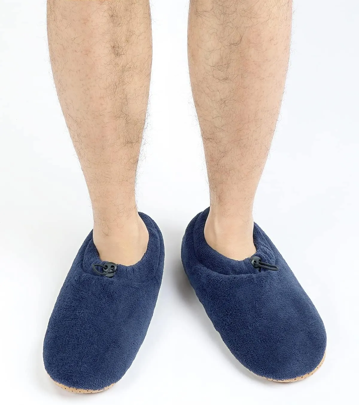 Panda Bros Mens Slipper Socks With Non Skid Bottoms, Warm Slipper Socks With Grippers For Men, Fuzzy House Slippers
