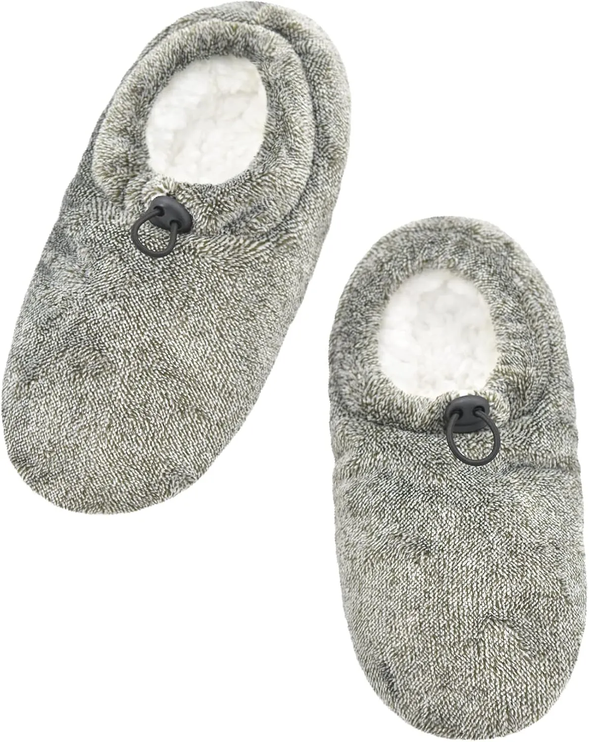 Panda Bros Mens Slipper Socks With Non Skid Bottoms, Warm Slipper Socks With Grippers For Men, Fuzzy House Slippers