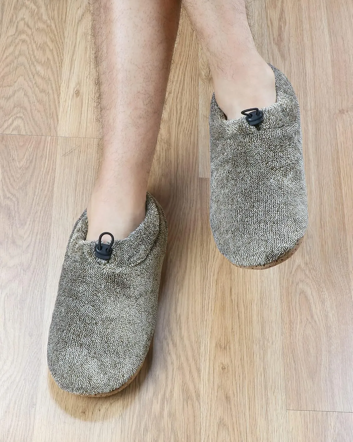 Panda Bros Mens Slipper Socks With Non Skid Bottoms, Warm Slipper Socks With Grippers For Men, Fuzzy House Slippers