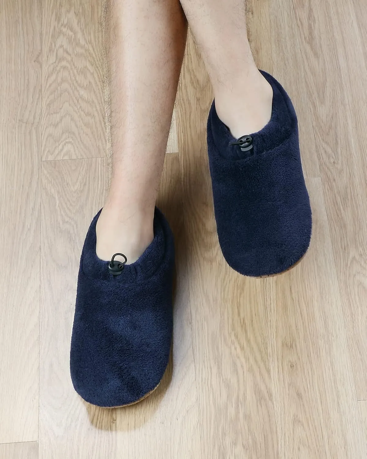 Panda Bros Mens Slipper Socks With Non Skid Bottoms, Warm Slipper Socks With Grippers For Men, Fuzzy House Slippers