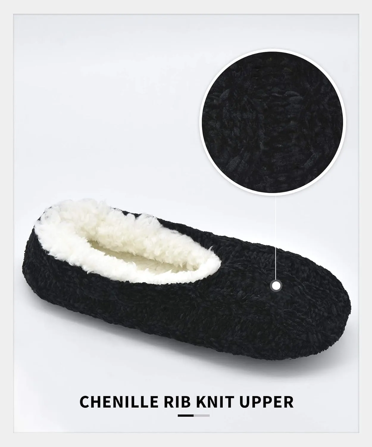 Panda Bros Slipper Socks For Women With Grippers, Fuzzy Womens Slipper Socks With Non Slip Bottoms, Cozy Warm House Slippers