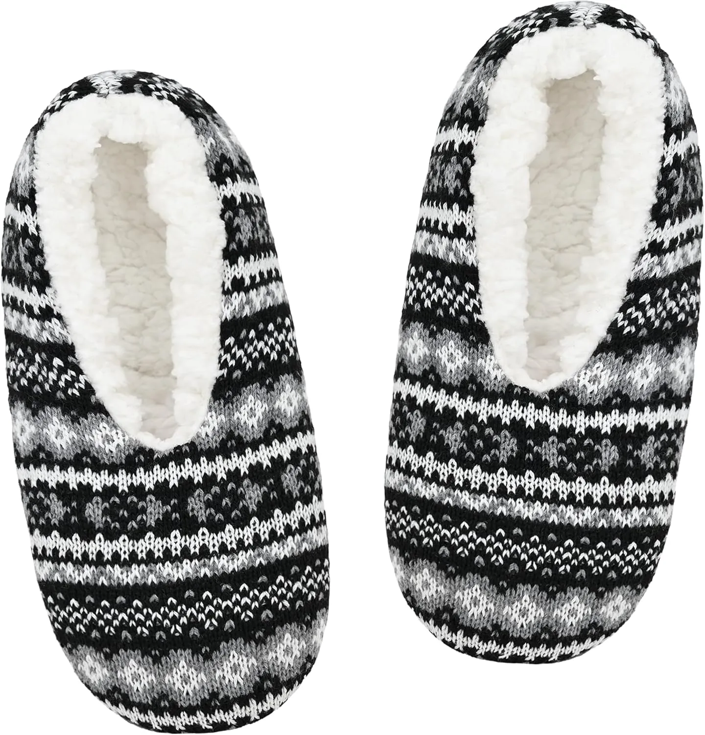 Panda Bros Slipper Socks For Women With Grippers, Fuzzy Womens Slipper Socks With Non Slip Bottoms, Cozy Warm House Slippers