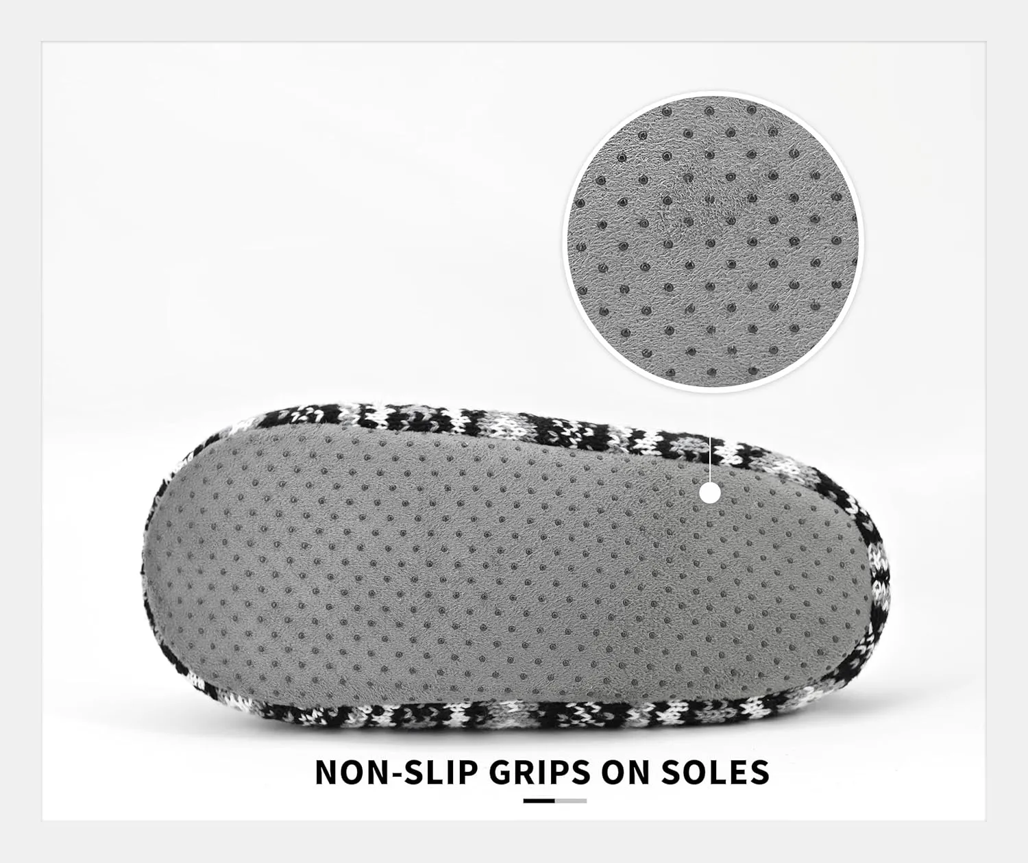 Panda Bros Slipper Socks For Women With Grippers, Fuzzy Womens Slipper Socks With Non Slip Bottoms, Cozy Warm House Slippers