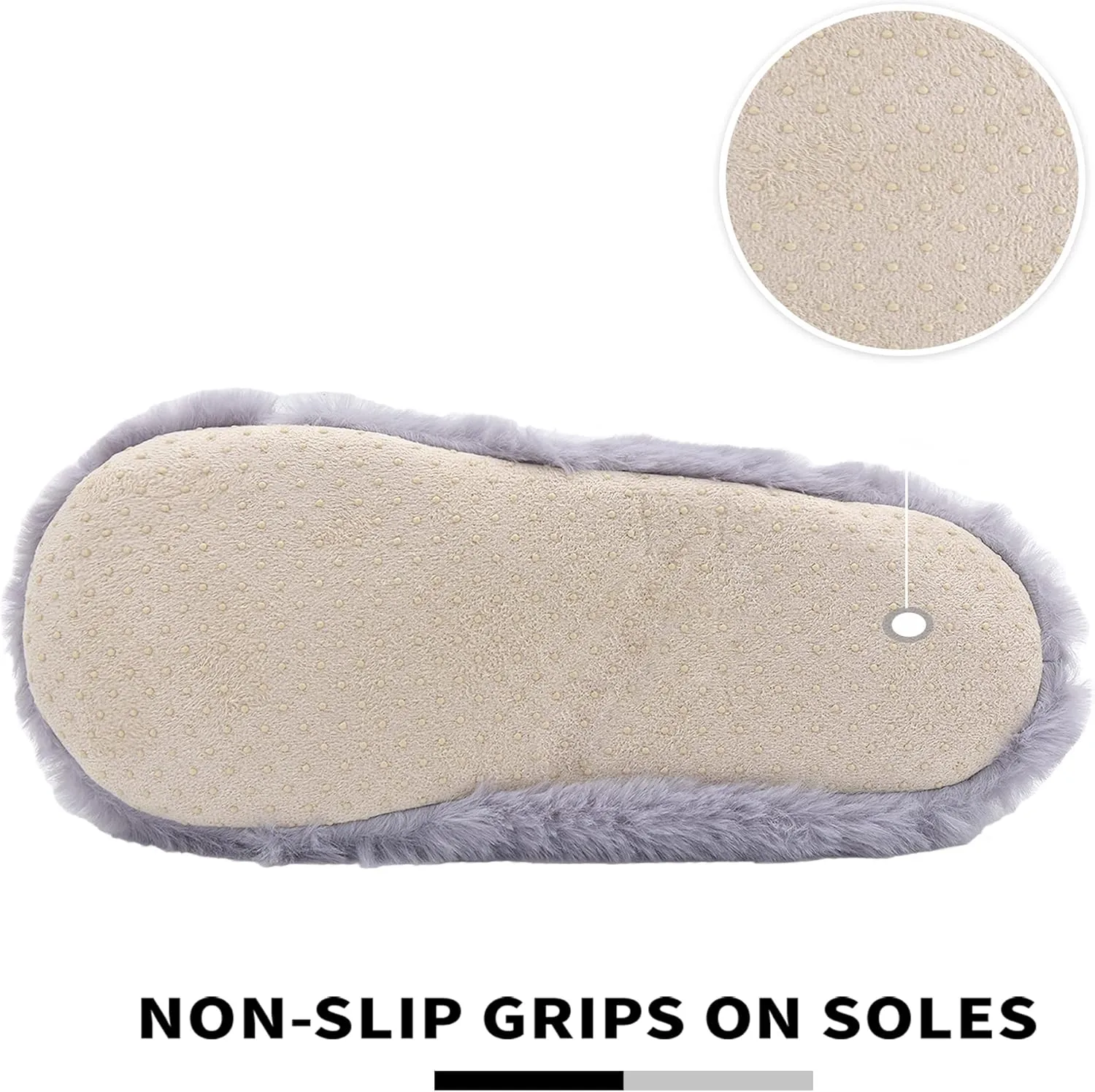 Panda Bros Slipper Socks With Non-Slip Grippers, Cute Fuzzy Warm Cat Animal House Slippers