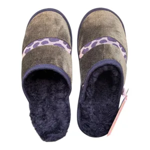 Panthera Olive Medium Black Slippers