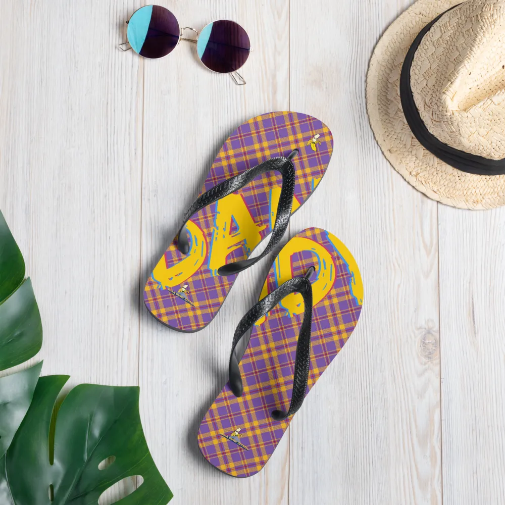 Plaid Flip-Flops