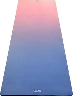 Plyopic. All In One Yoga Mat | Luxury Sweat-Grip Mat/Towel Combo | Ideal for Yoga, Hot Yoga, Bikram, Pilates, Workout & Exercise | Eco-Friendly Natural Rubber