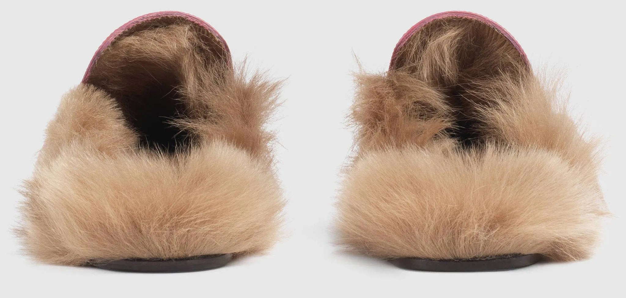 Princetown Horsebit Fur-Lined Leather Loafer-Slippers - (Pink, Red, Black)