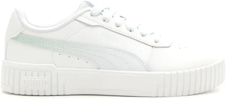 PUMA Kids Girls Carina 2.0 Minted Lace Up Sneakers Shoes Casual - White - Size 6.5 M