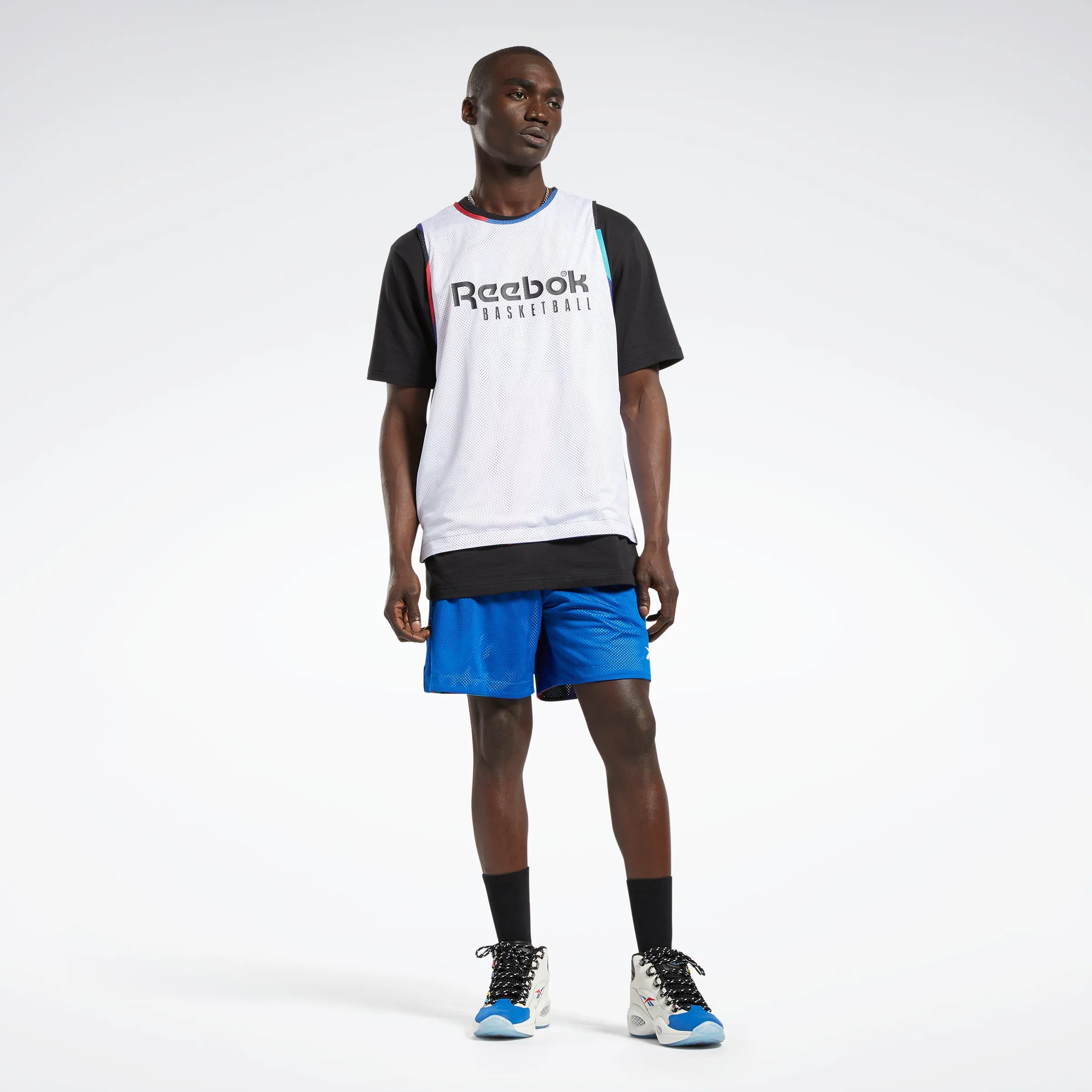 Reebok Apparel Men City League Reversible Mesh Jersey Vecblu