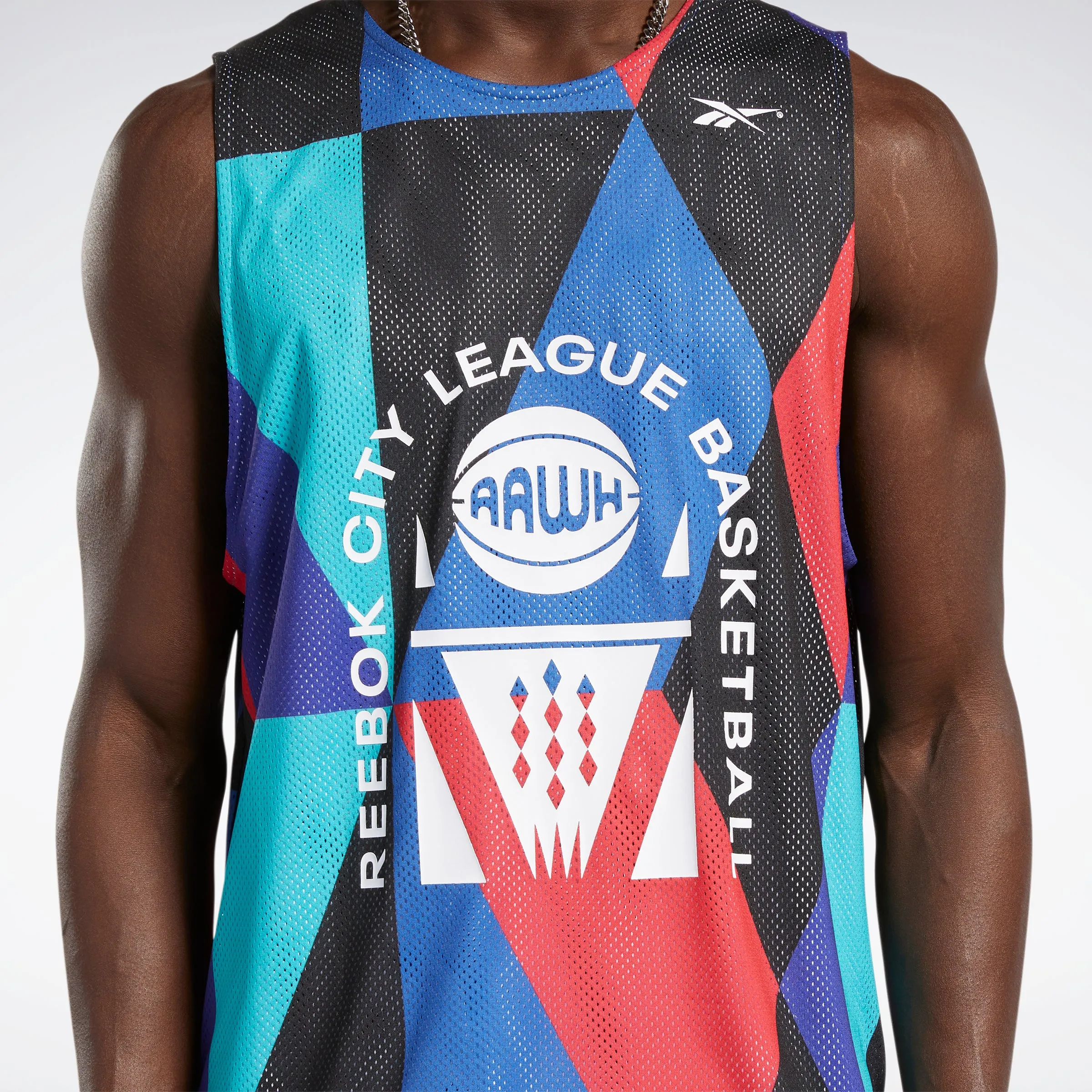 Reebok Apparel Men City League Reversible Mesh Jersey Vecblu