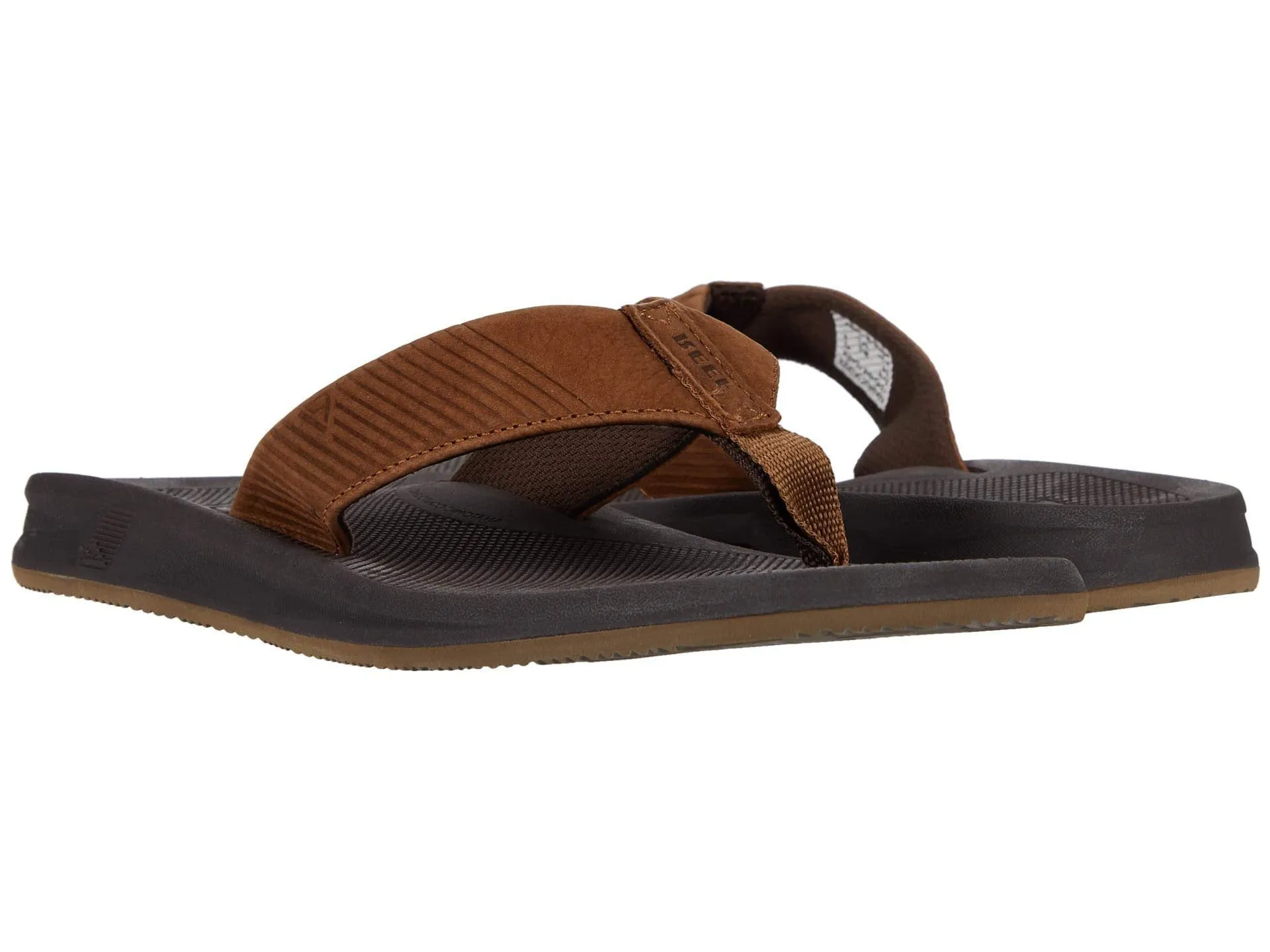 Reef Leather Phantom Bronze Brown Men's RFO3YOOBRZ flipflop Sandals