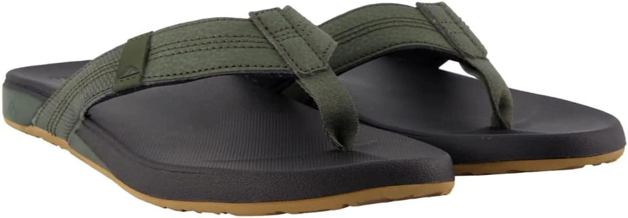 Reef Men’s Cushion Phantom Flip-Flop – Geo Olive, Comfortable, Waterproof & Non-Slip Beach Sandals