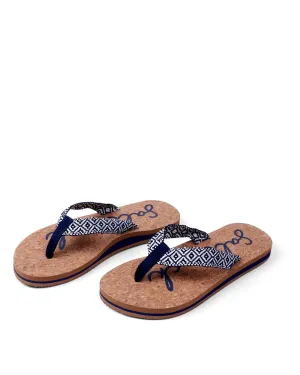 Saltrock Corklife Flip Flop - Navy