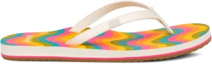 Sanuk Yoga Joy Rainbow | Flip Flops for Women | Yoga Sandals For Women | Women's Beach Sandals | Memory Foam Footbed