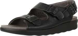 SAS Relaxed Comfort Sandal Black 8 WW - Double Wide (D)