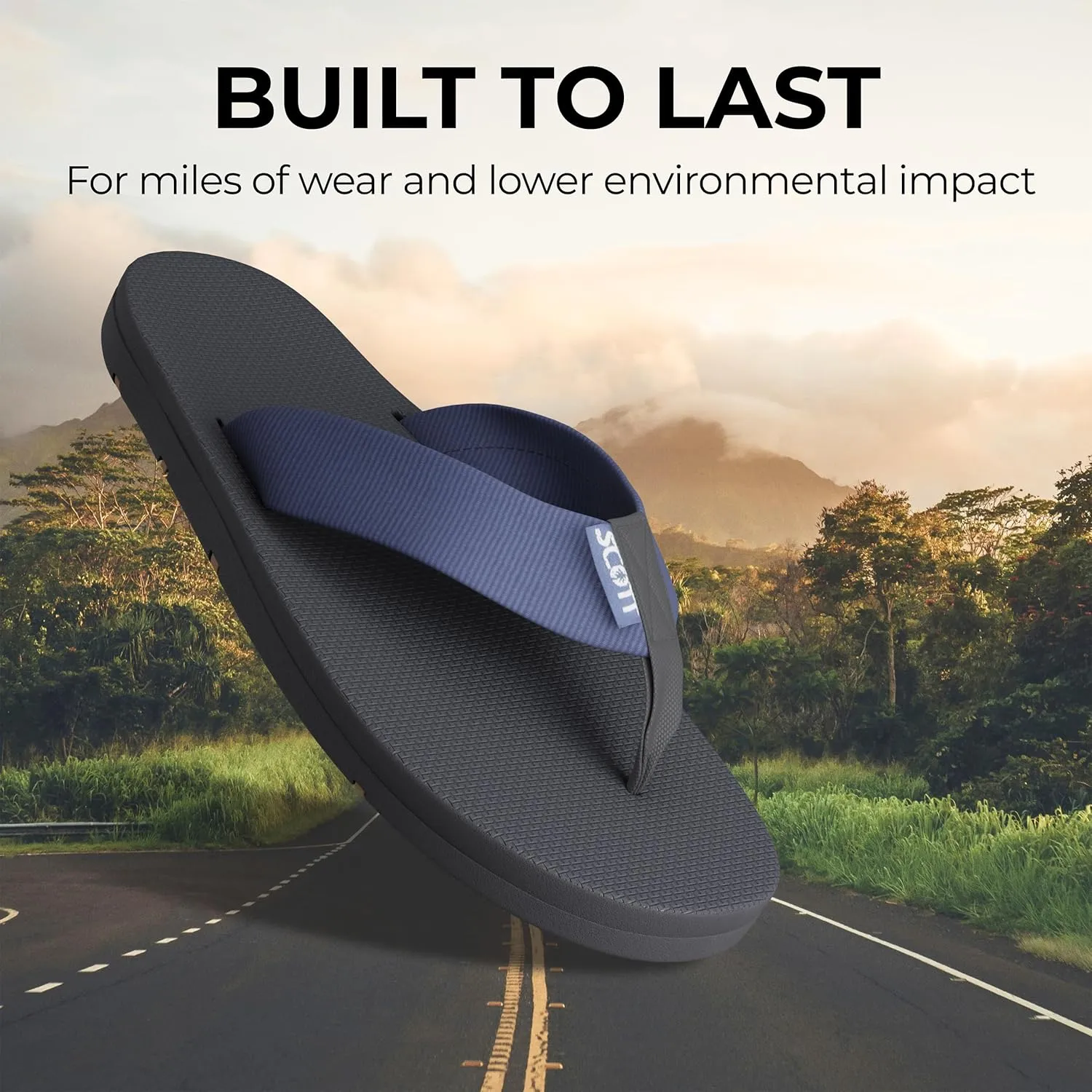 Scott Hawaii Makaha Flip Flop | Custom Molded Outsole with Arch Support | Podiatrist Recommended