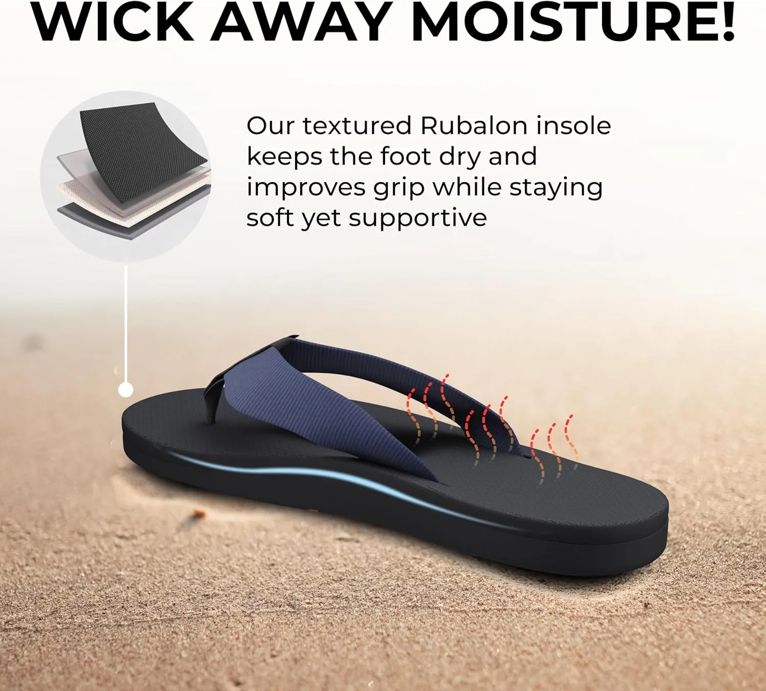 Scott Hawaii Makaha Flip Flop | Custom Molded Outsole with Arch Support | Podiatrist Recommended