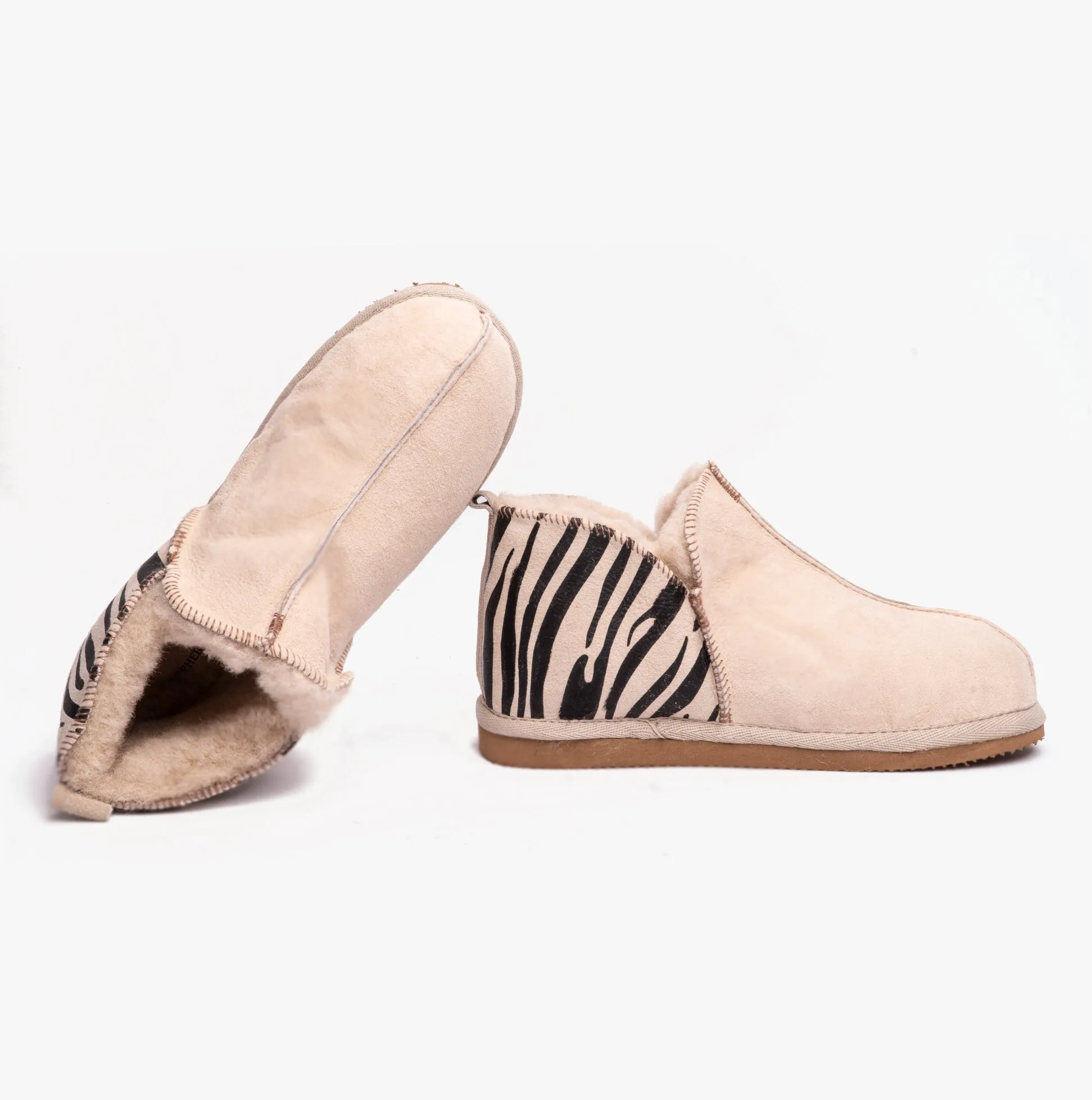 Shepherd ANNIE Womens Sheepskin Slipper Boots Tiger