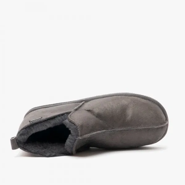 Shepherd ANTON Mens Sheepskin Slipper Boots Antique/Asphalt