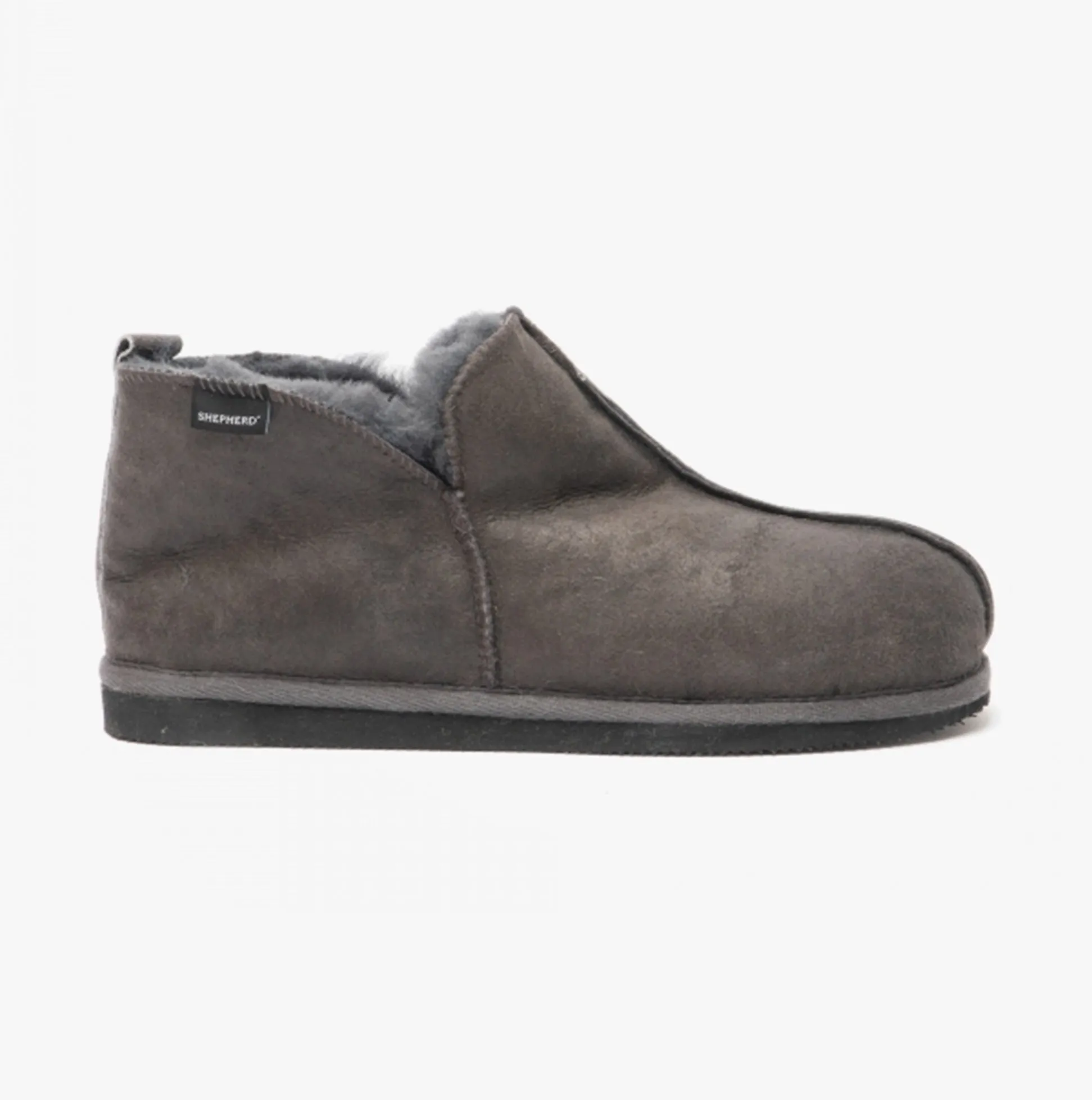 Shepherd ANTON Mens Sheepskin Slipper Boots Antique/Asphalt