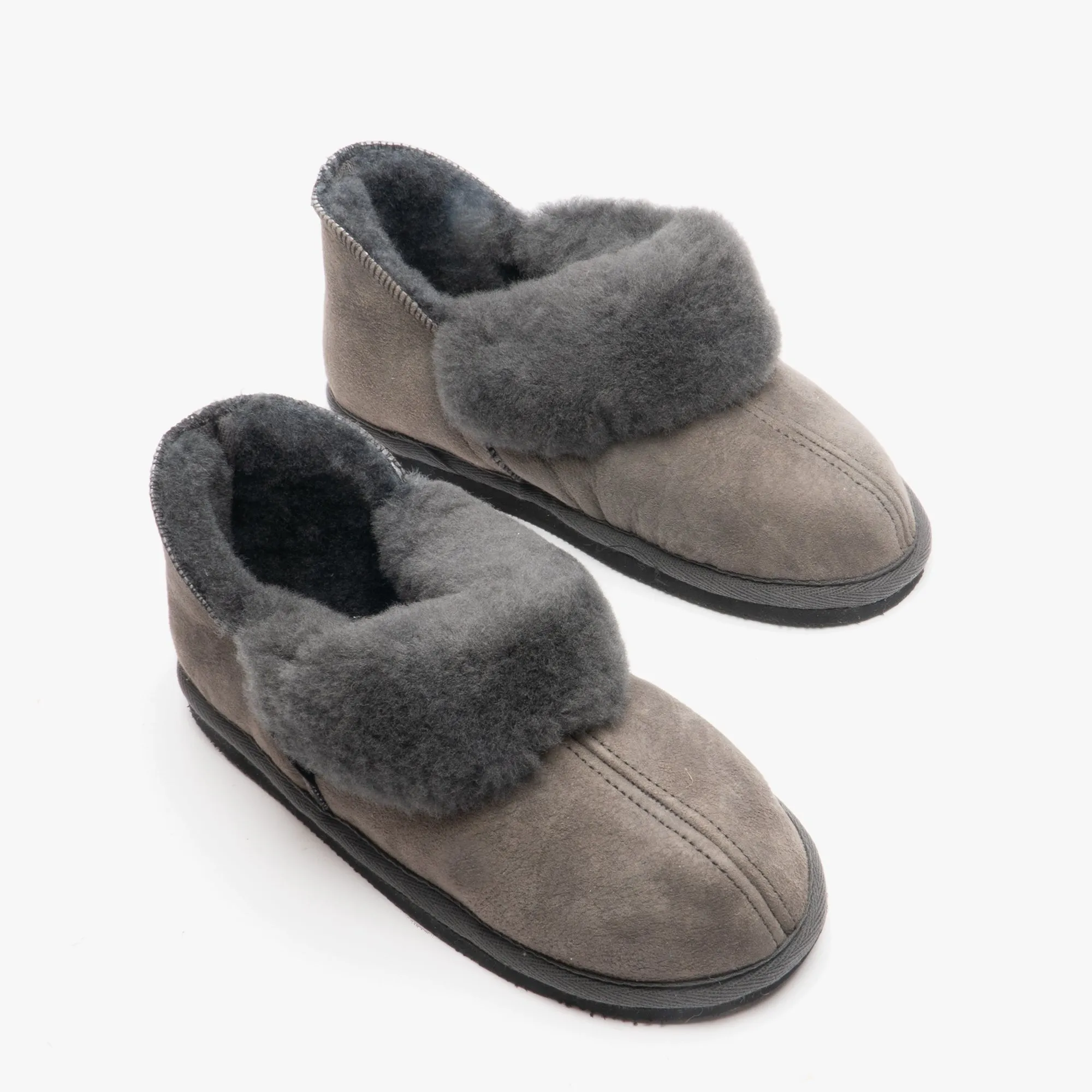 Shepherd KARIN Womens Sheepskin Slipper Boots Asphalt