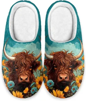 Showudesigns House Slippers for Women Winter Warm Slippers Size 4-12