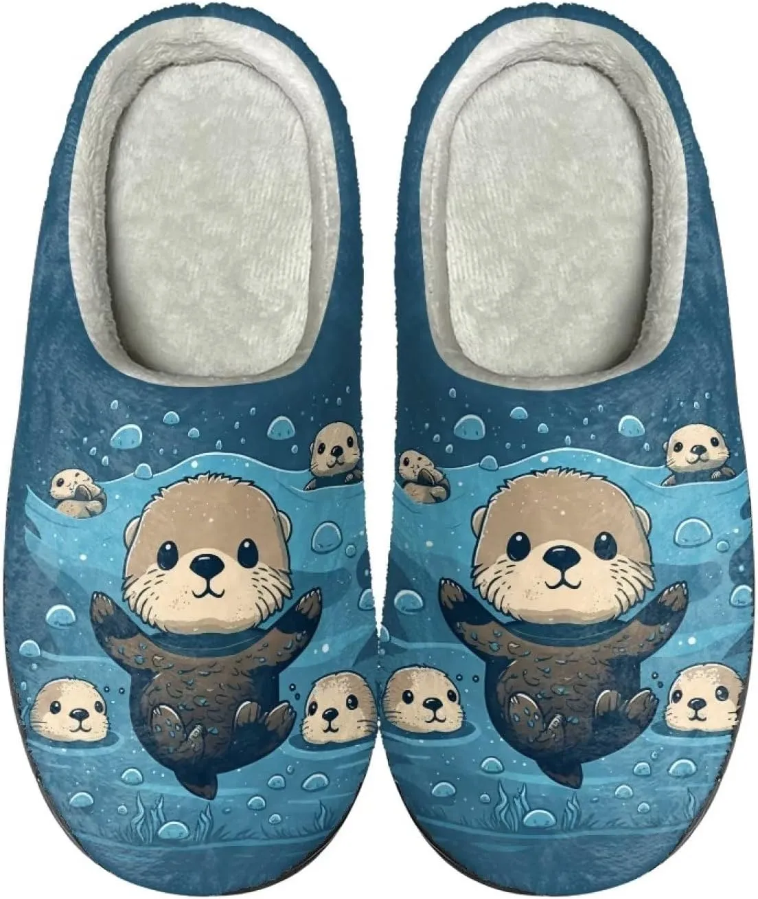 Showudesigns Indoor Winter Home Slippers Size 4-12 Fuzzy Warm