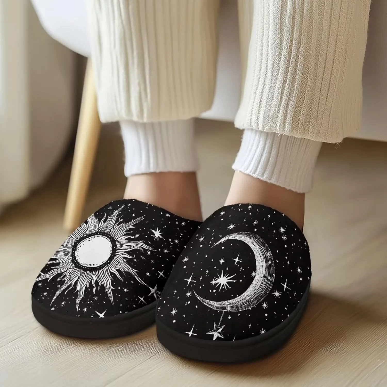 Showudesigns Indoor Winter Home Slippers Size 4-12 Fuzzy Warm