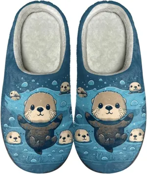 Showudesigns Indoor Winter Home Slippers Size 4-12 Fuzzy Warm