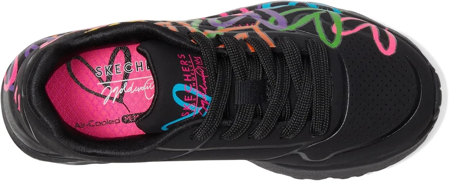 Skechers Girls' Uno Lite spread the Love