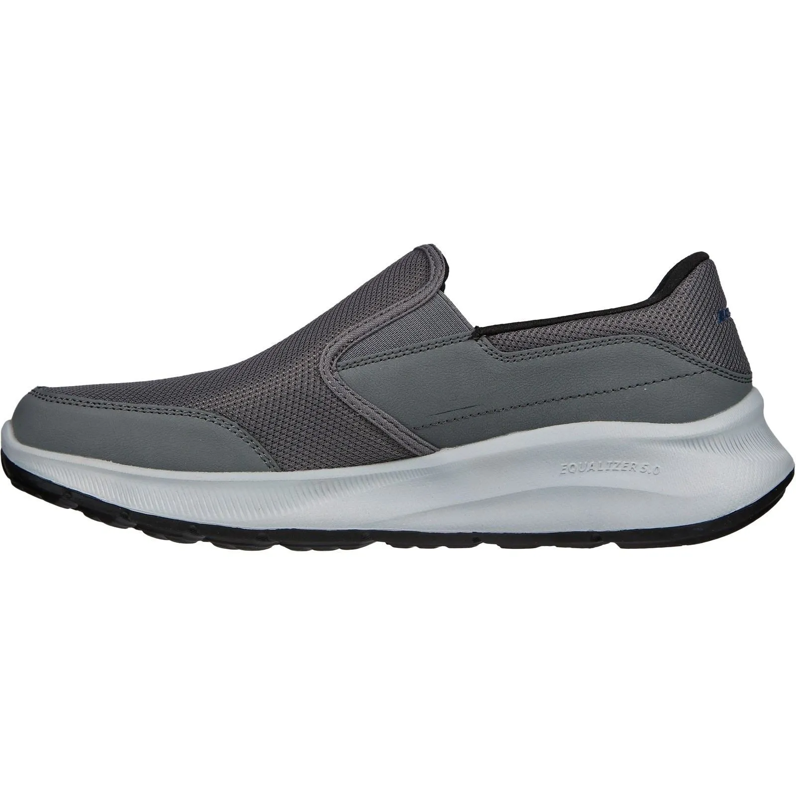 Skechers Men's Equalizer 5.0 Persistable Slippers in Charcoal