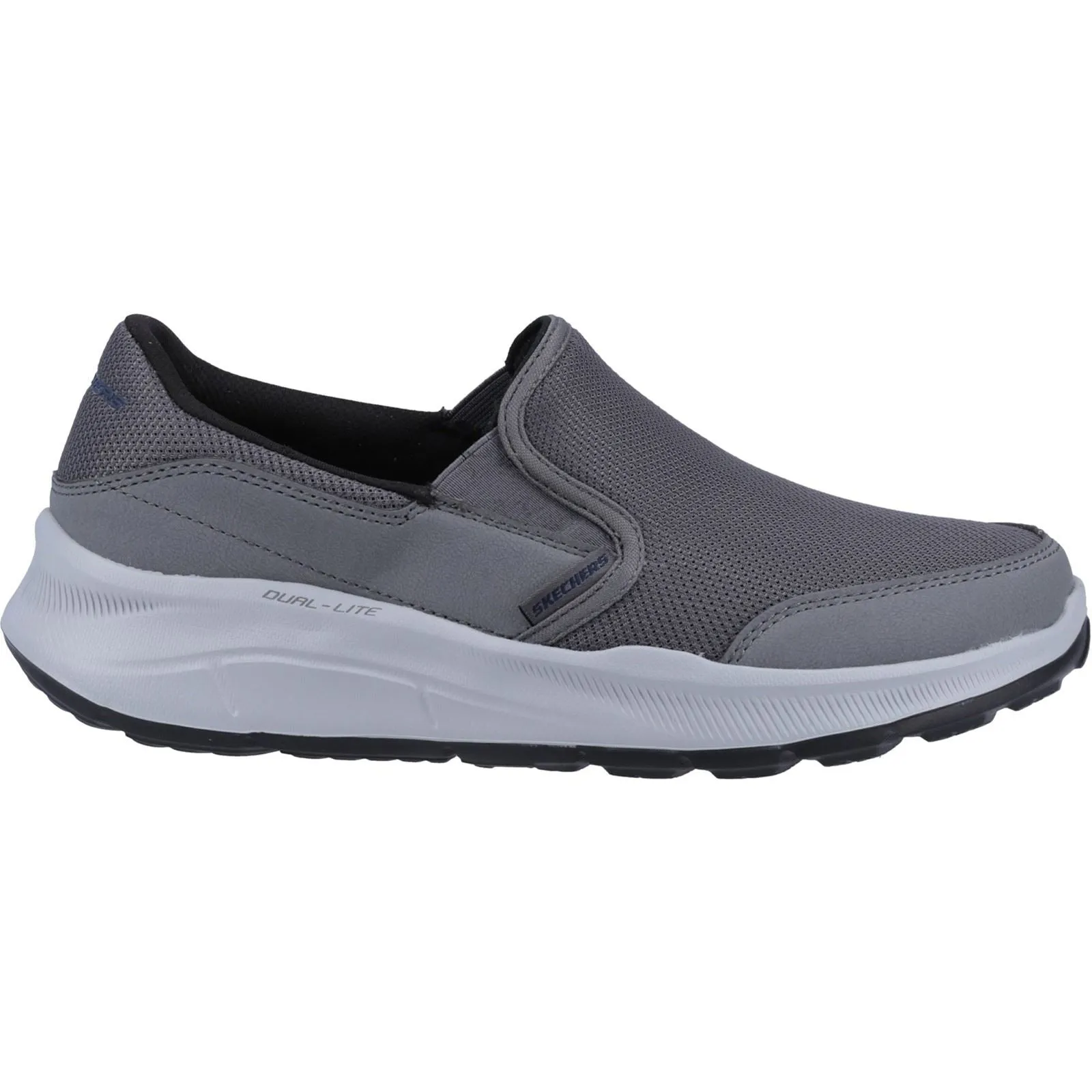 Skechers Men's Equalizer 5.0 Persistable Slippers in Charcoal