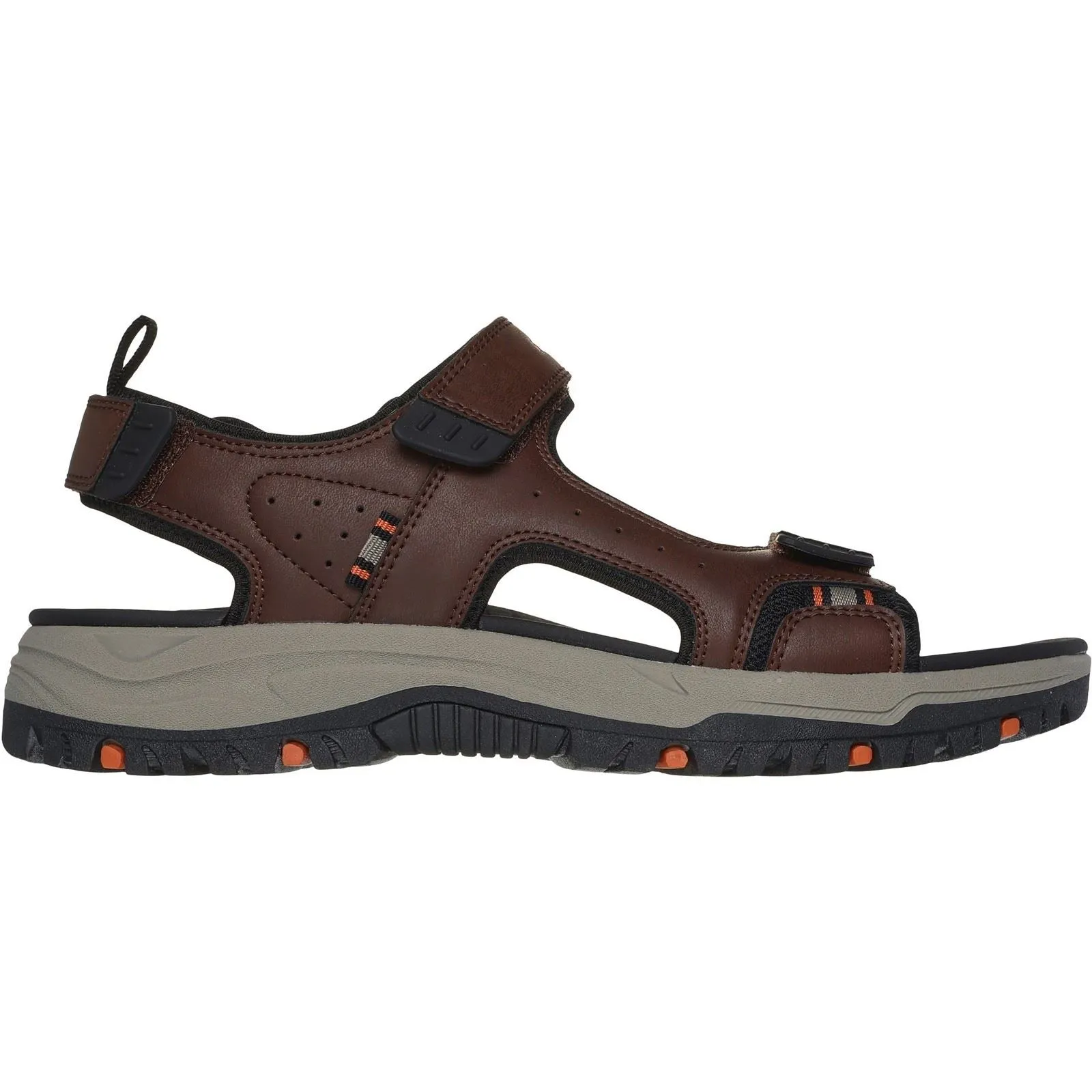 Skechers Prewitt Rigdon Synthetic Men's Brown/Black Sandals