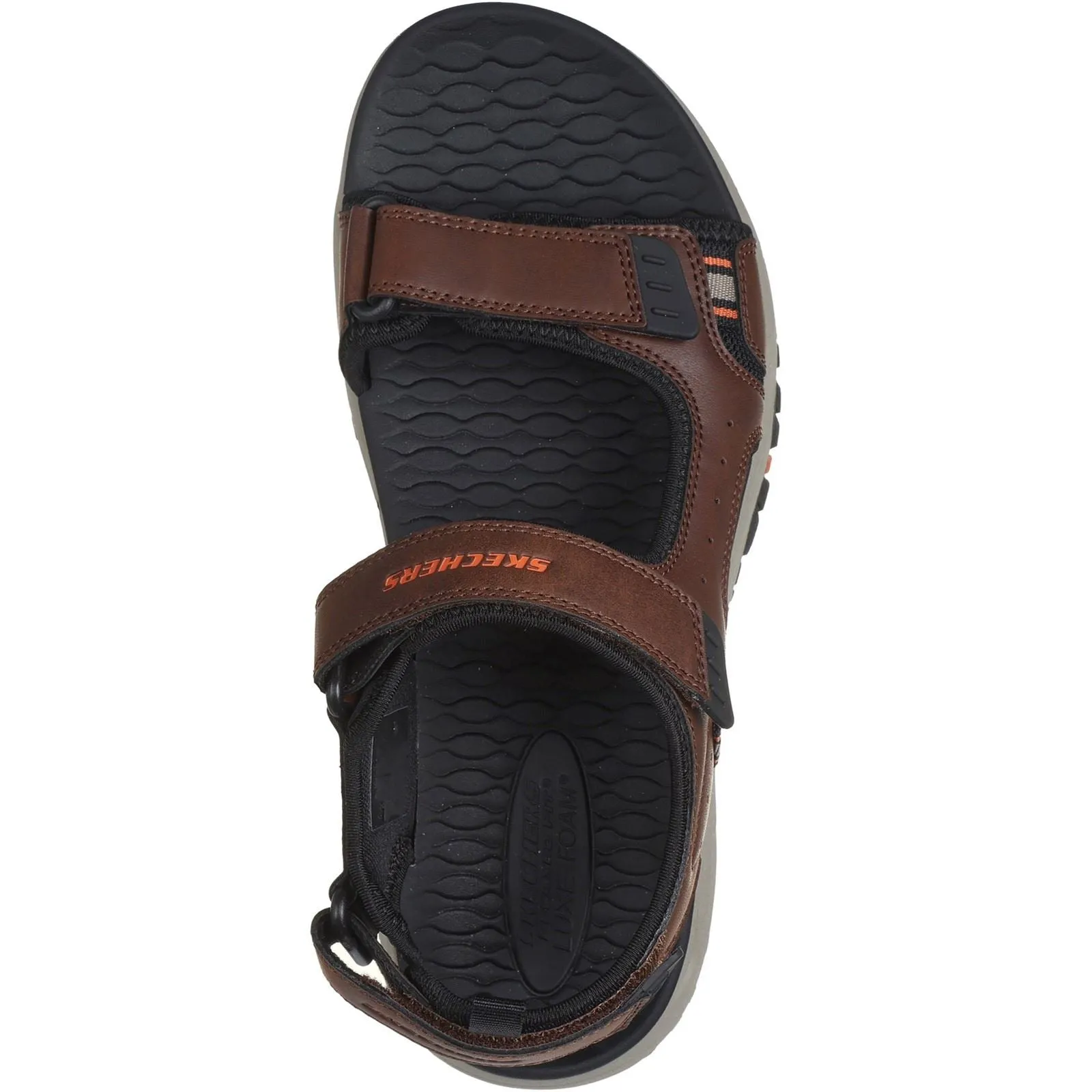 Skechers Prewitt Rigdon Synthetic Men's Brown/Black Sandals