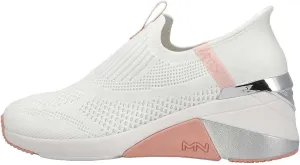 Skechers Women's A-Wedge-Crecent Hands Free Slip-ins Sneaker, Bubblegum/White, 9
