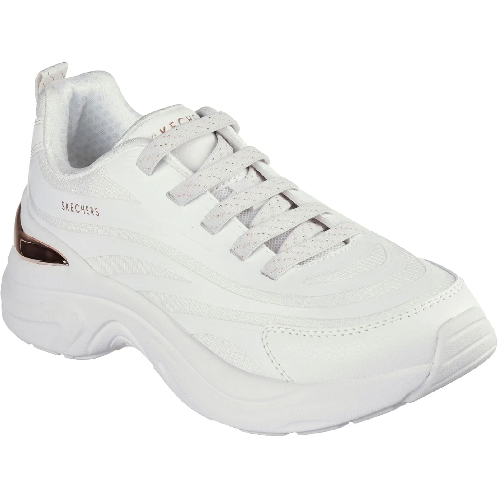 Skechers Women's Hazel Step N Flow Trainer in White