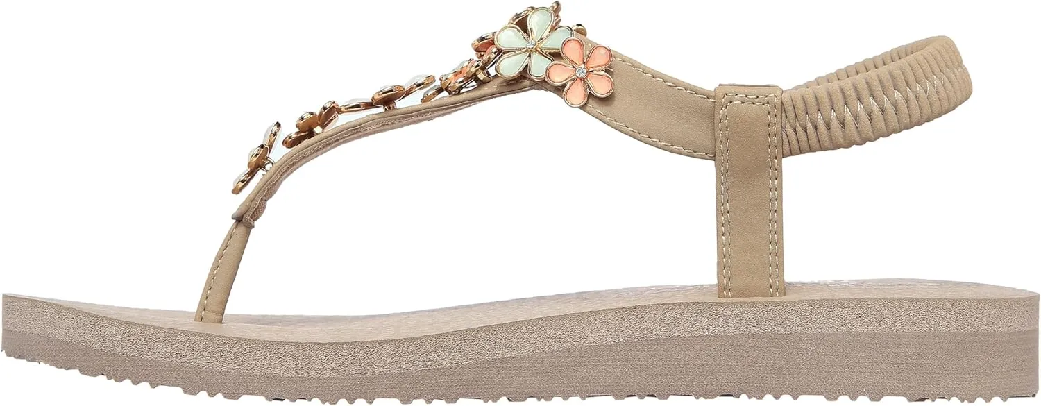 Skechers Women's Meditation-Glass Daisy Flip-Flop