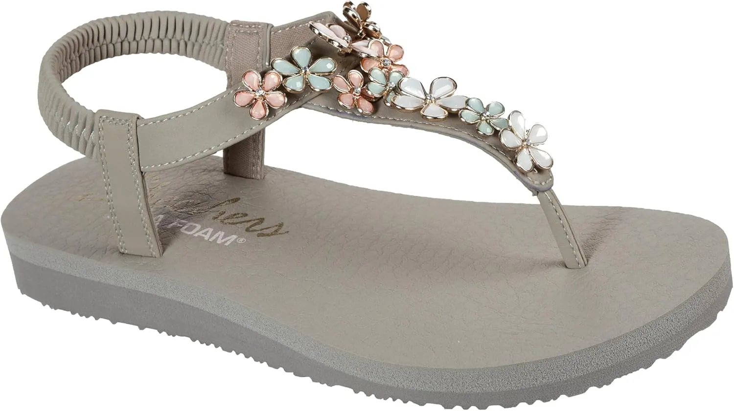Skechers Women's Meditation-Glass Daisy Flip-Flop