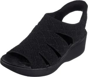 Skechers Women's Pier-lite-Memory Maker Wedge Sandal