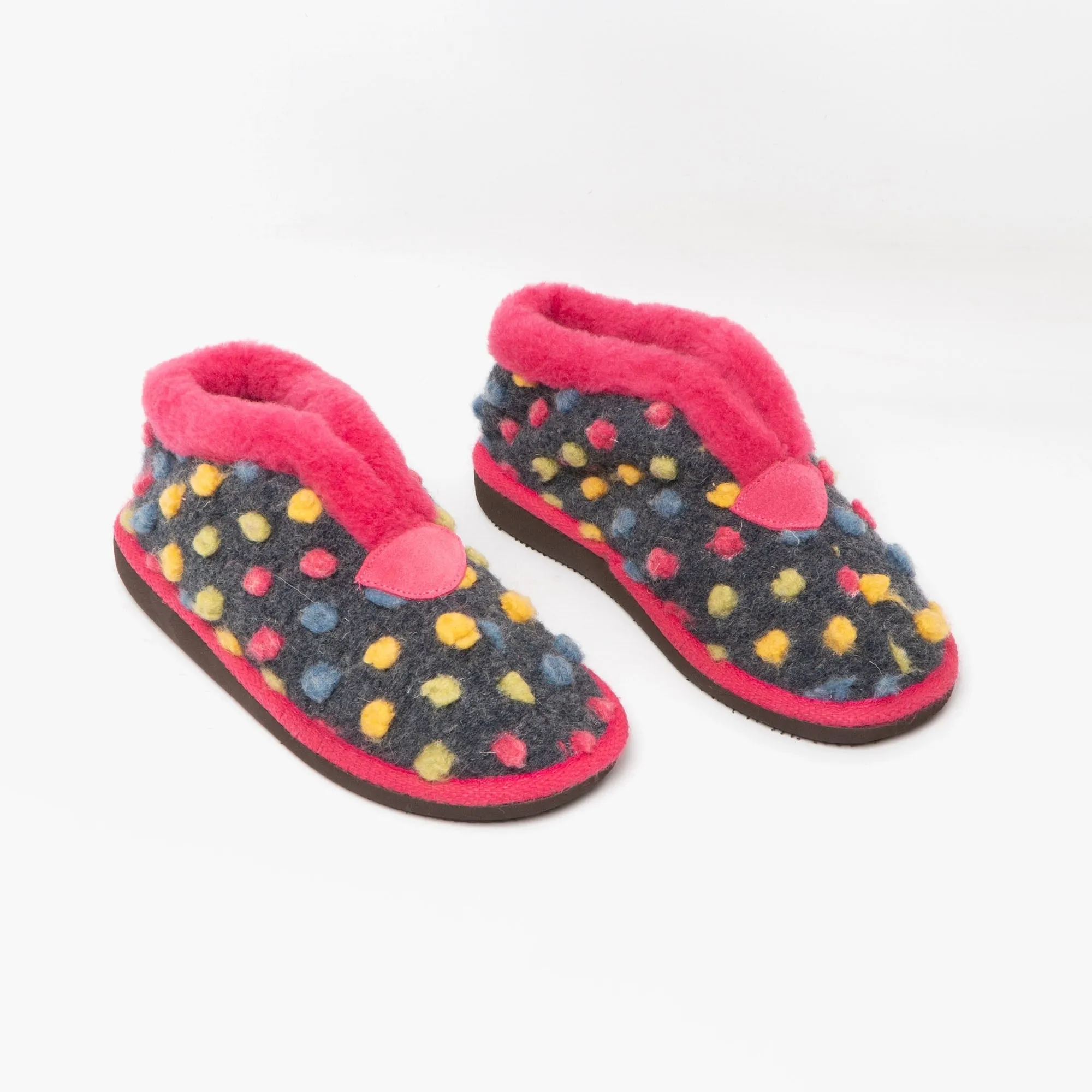 Sleepers TILLY Womens Boot Slippers Fuchsia/Multi