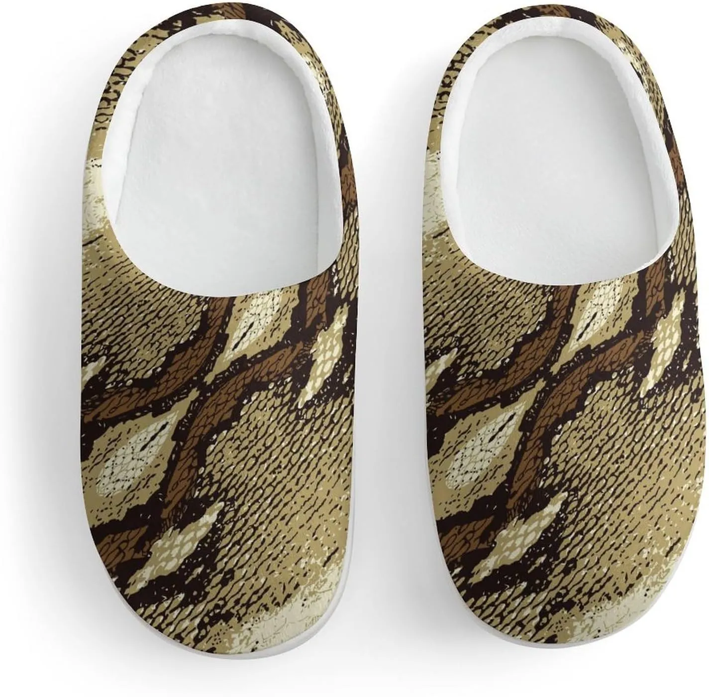 Snake Skin Stripe Pattern Cute Slippers For Girls Boys Anti Slip House Slipper Warm Shoes For Indoor Outdoor