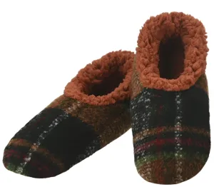 Snoozies - Men's - Rust Plaid