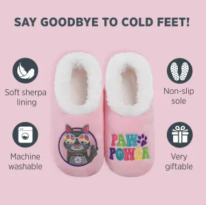 Snoozies Pairable Slipper Socks - Funny House Slippers for Women, Non-Slip Fuzzy Slipper Socks